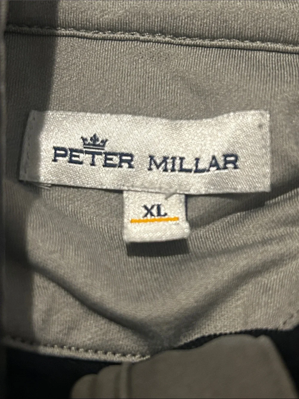 50% off w♥️ Peter Millar Crown Comfort 1/4 Zip Pullover canyon creek energy logo